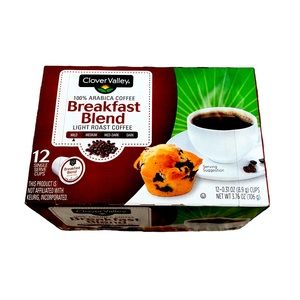 NEW Arabica light roast coffee Breakfast Blend single serve cups pods